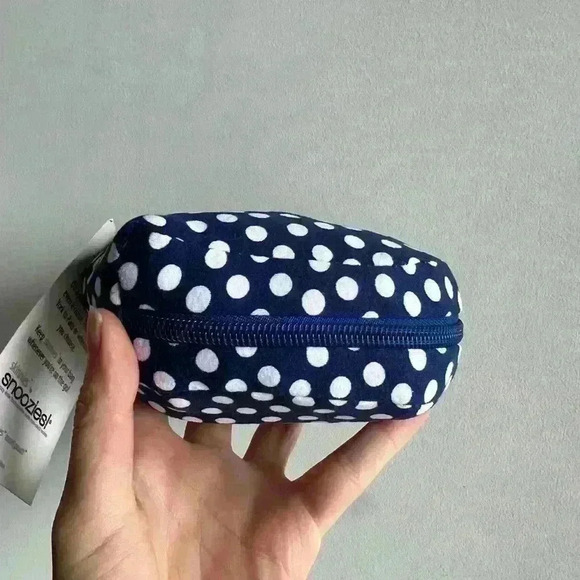 NWT Skinnies Snoozies Women’s Poka Dot Blue Travel Lightweight Slippers XL 11-12 - Picture 12 of 13